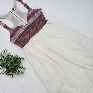 Roxy open back bohemian dress. Size large.